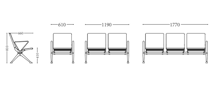 PU機(jī)場椅/等候椅/排椅-SJ9073(圖2) undefined